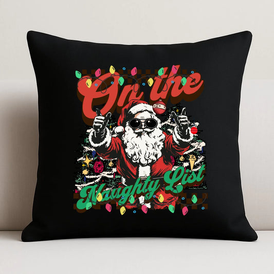 Poduszka dekoracyjna świąteczna - On the Naughty List BN50 - StoryCups.pl