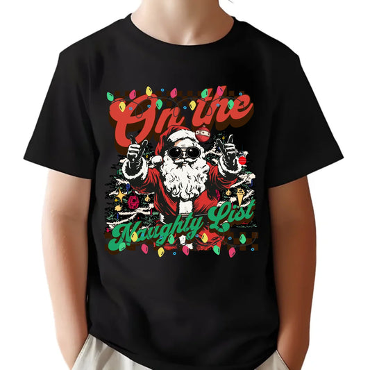 Koszulka dziecięca świąteczna - On the Naughty List BN50 - StoryCups.pl