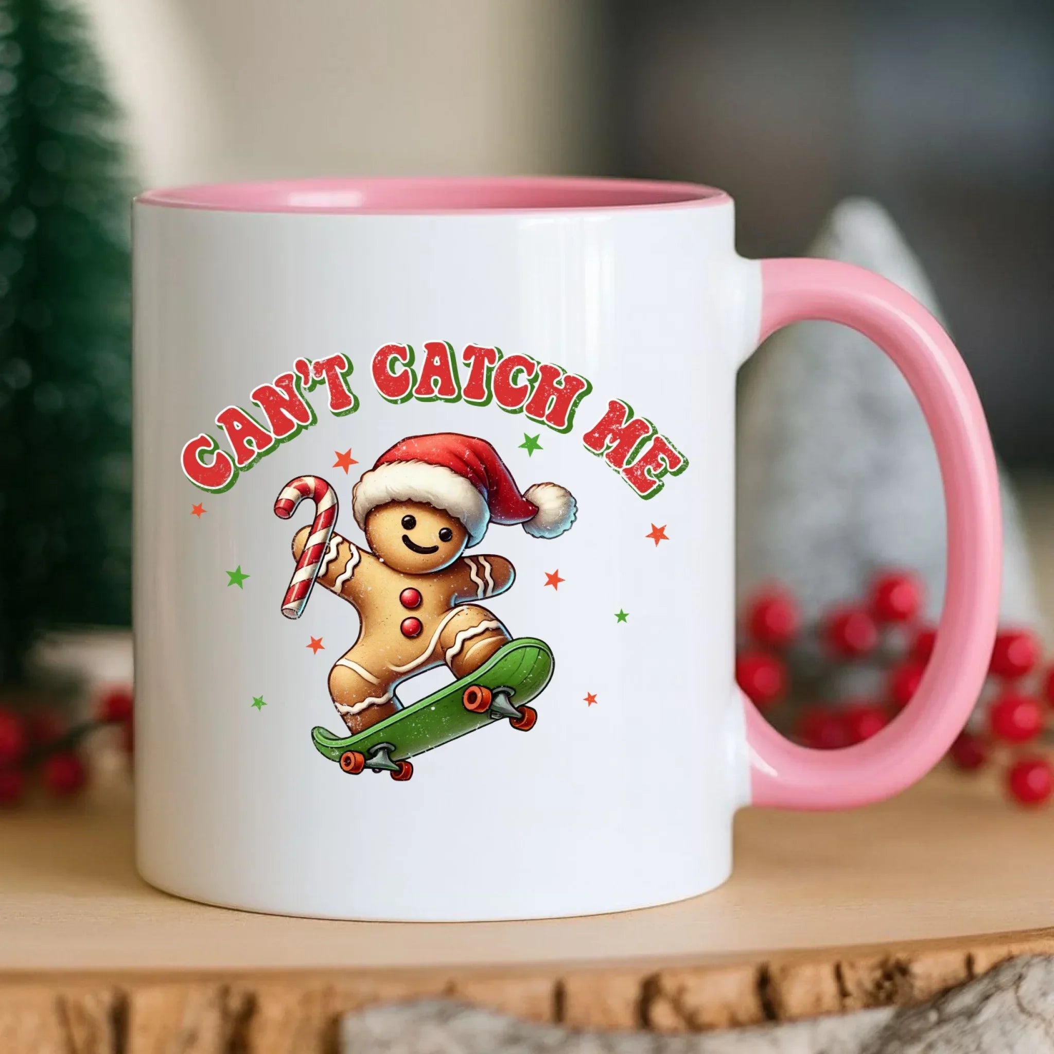 Kubek świąteczny - Piernik na deskorolce Can't catch me BN45 - StoryCups.pl