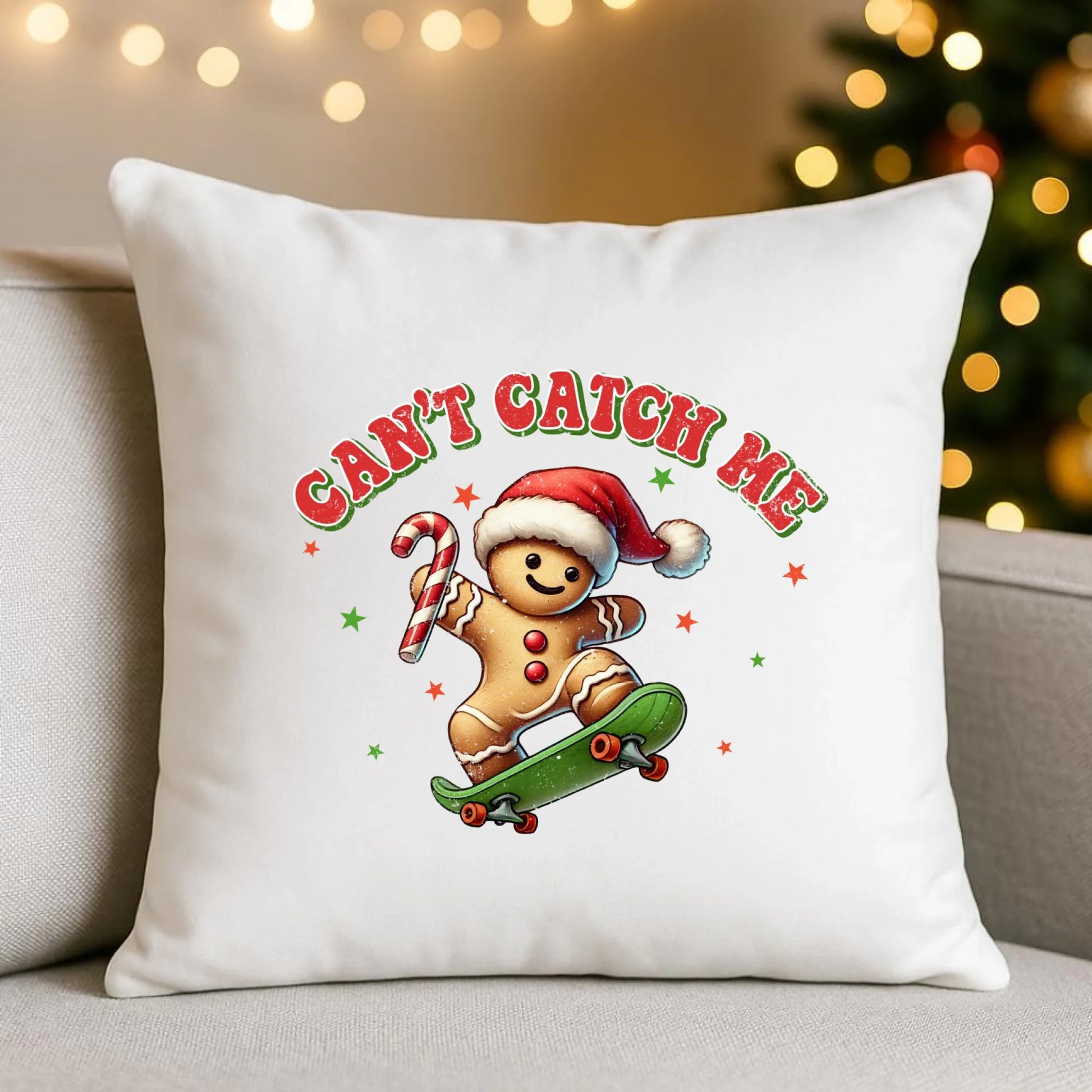 Poduszka świąteczna - Piernik na deskorolce Can't catch me BN45 - StoryCups.pl