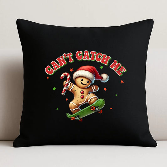 Poduszka dekoracyjna świąteczna - Piernik na deskorolce Can't catch me BN45 - StoryCups.pl