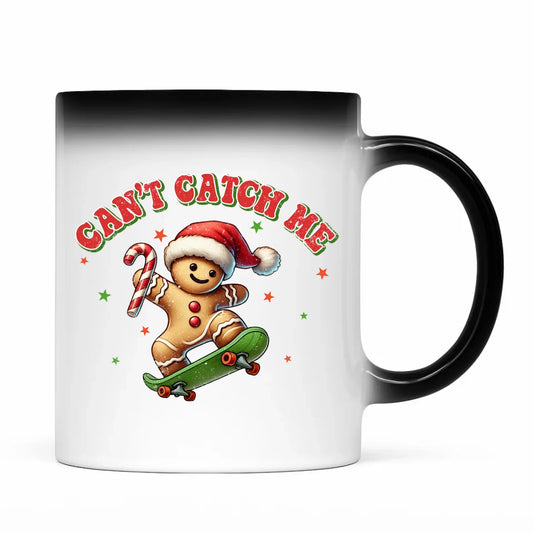Kubek magiczny świąteczny - Piernik na deskorolce Can't catch me BN45 - StoryCups.pl