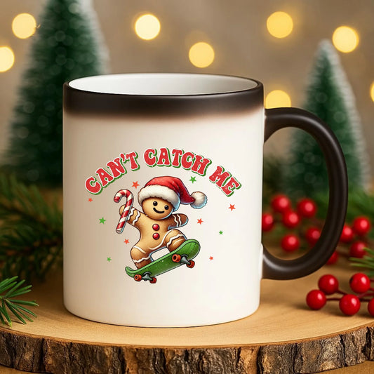 Kubek magiczny świąteczny - Piernik na deskorolce Can't catch me BN45 - StoryCups.pl