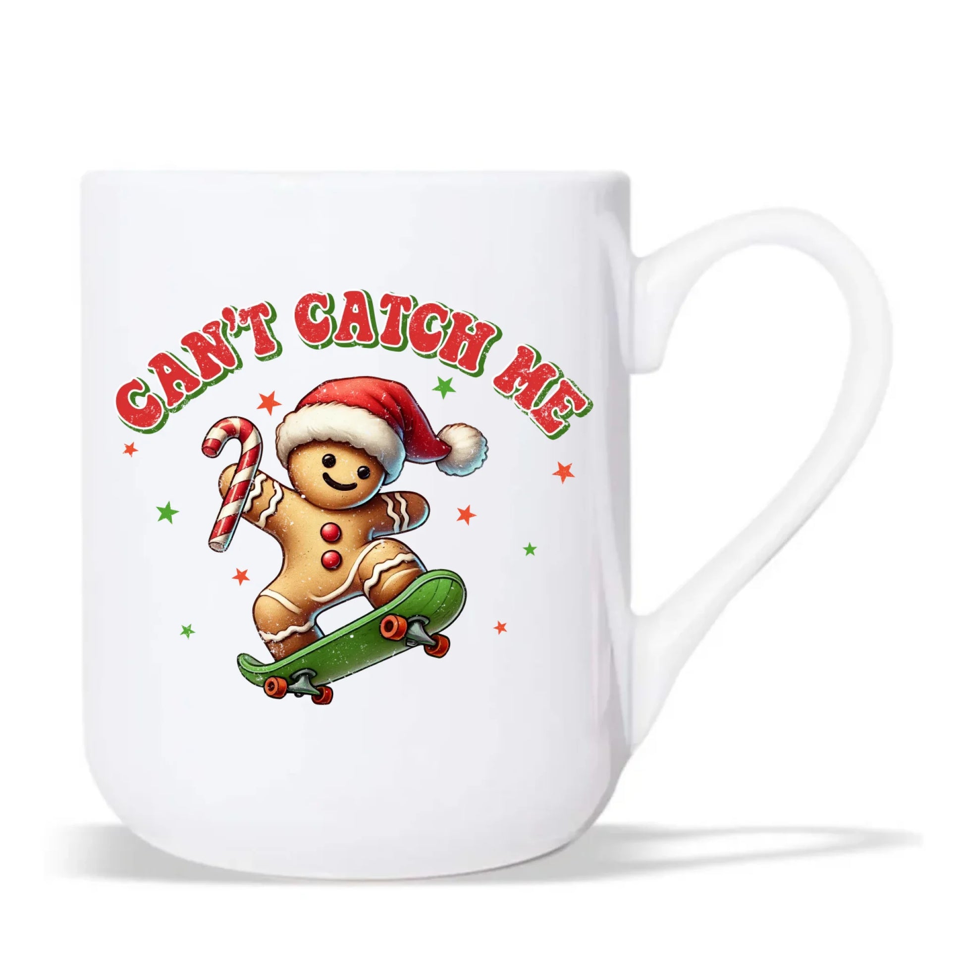 Kubek elegant świąteczny - Piernik na deskorolce Can't catch me BN45 - StoryCups.pl