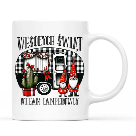 Kubek świąteczny - Wesołych Świąt Team Camperowcy BN44 - StoryCups.pl