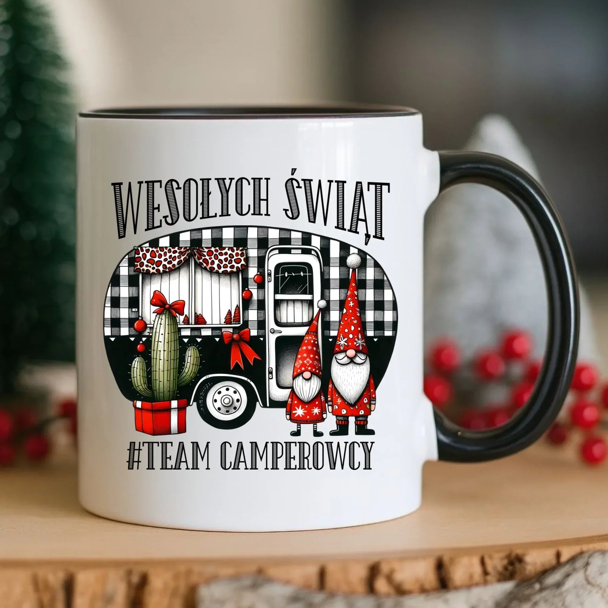 Kubek świąteczny - Wesołych Świąt Team Camperowcy BN44 - StoryCups.pl
