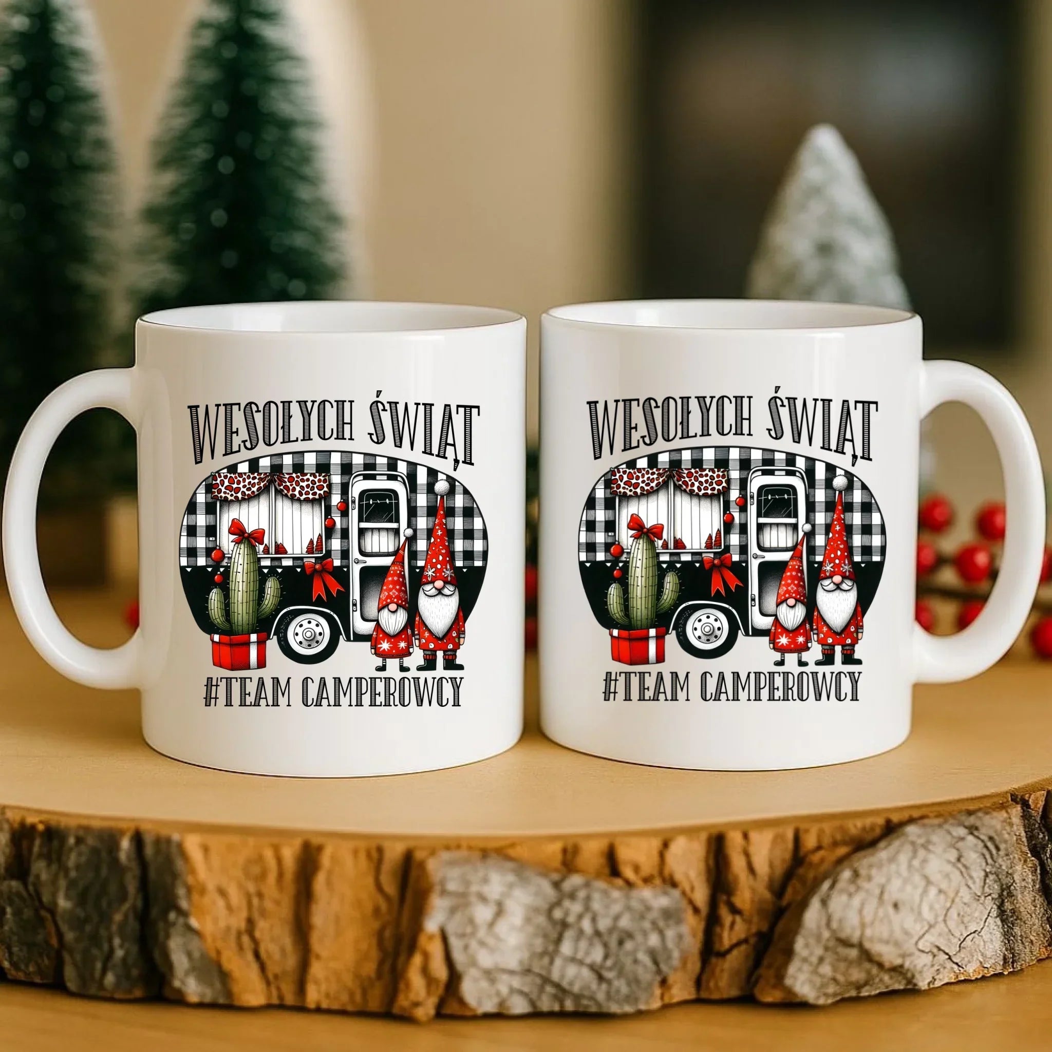 Kubek świąteczny - Wesołych Świąt Team Camperowcy BN44 - StoryCups.pl