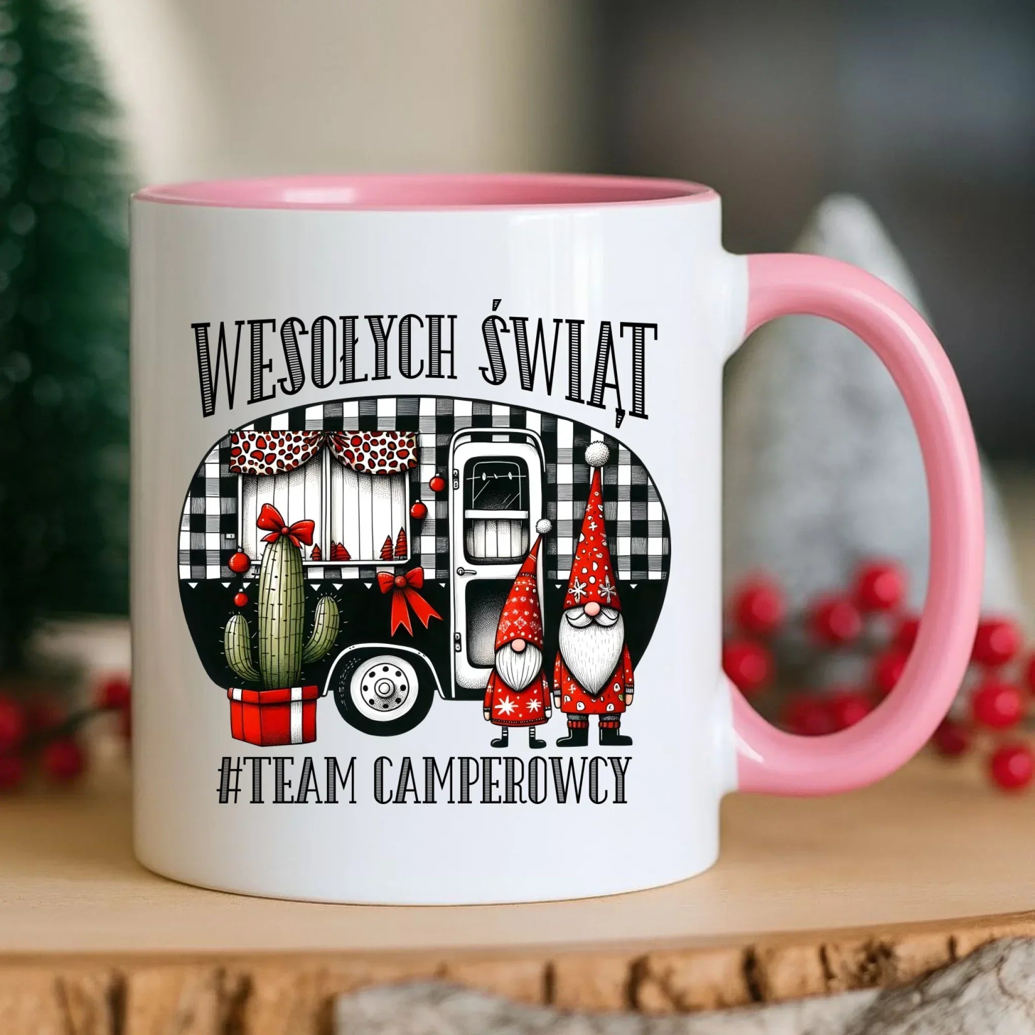 Kubek świąteczny - Wesołych Świąt Team Camperowcy BN44 - StoryCups.pl