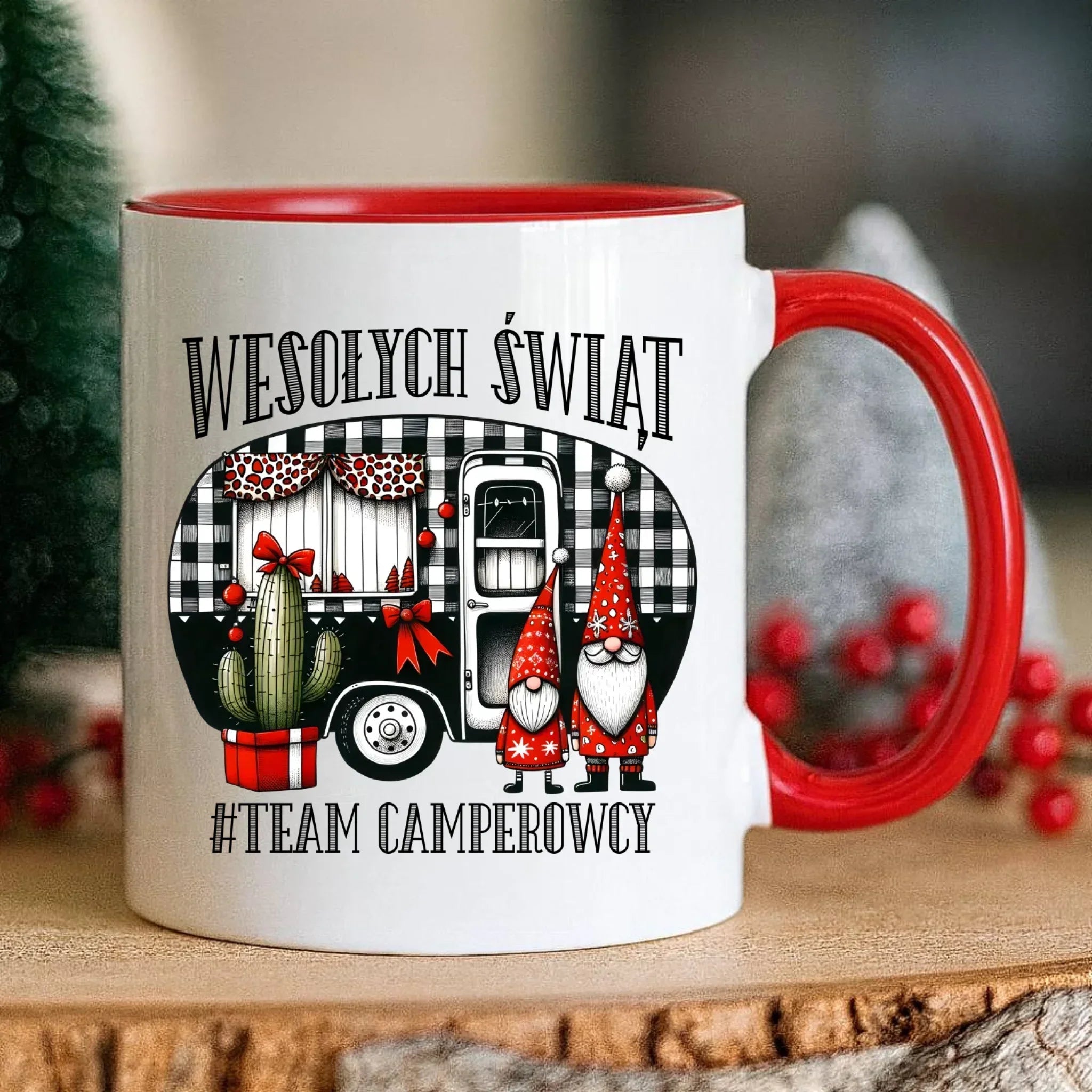 Kubek świąteczny - Wesołych Świąt Team Camperowcy BN44 - StoryCups.pl