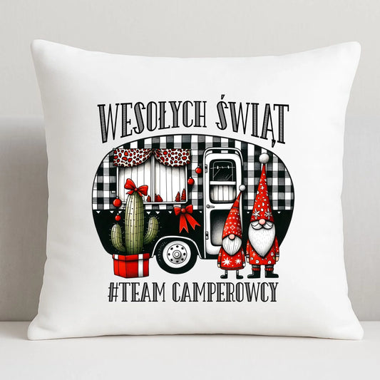 Poduszka świąteczna - Wesołych Świąt Team Camperowcy BN44 - StoryCups.pl