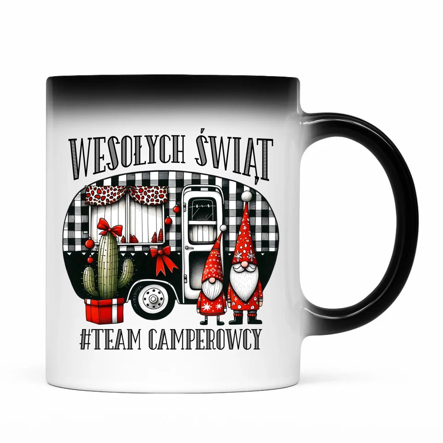 Kubek magiczny świąteczny - Wesołych Świąt Team Camperowcy BN44 - StoryCups.pl