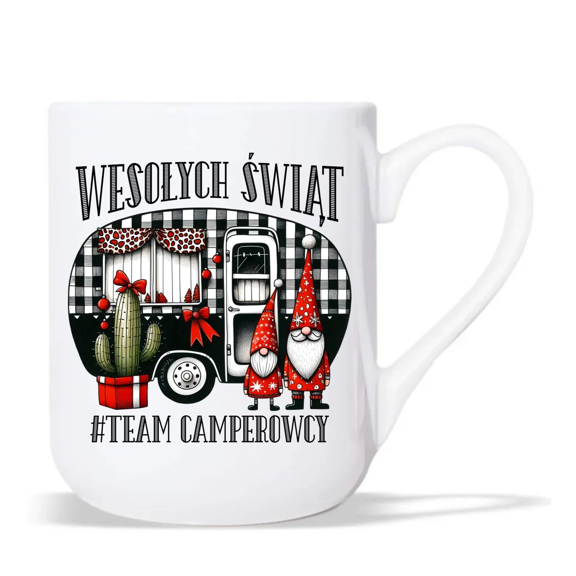 Kubek elegant świąteczny - Wesołych Świąt Team Camperowcy BN44 - StoryCups.pl