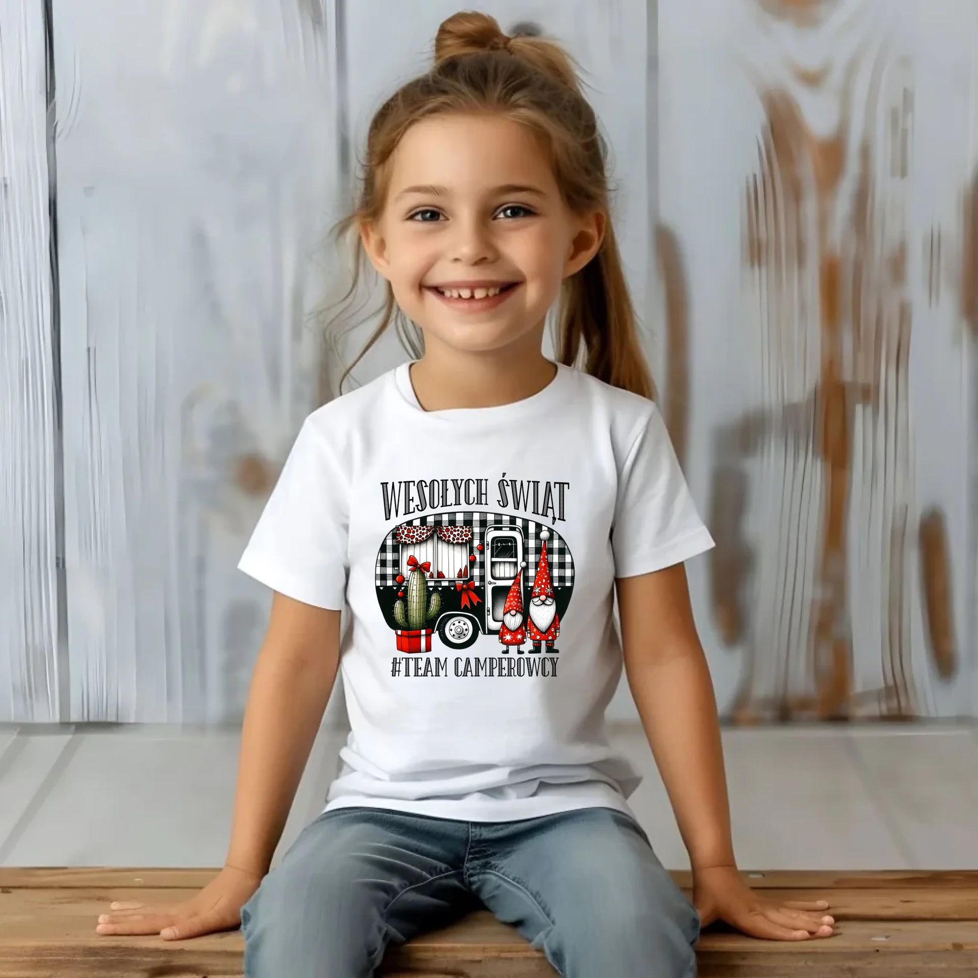 Koszulka dziecięca świąteczna - Wesołych Świąt Team Camperowcy BN44 - StoryCups.pl