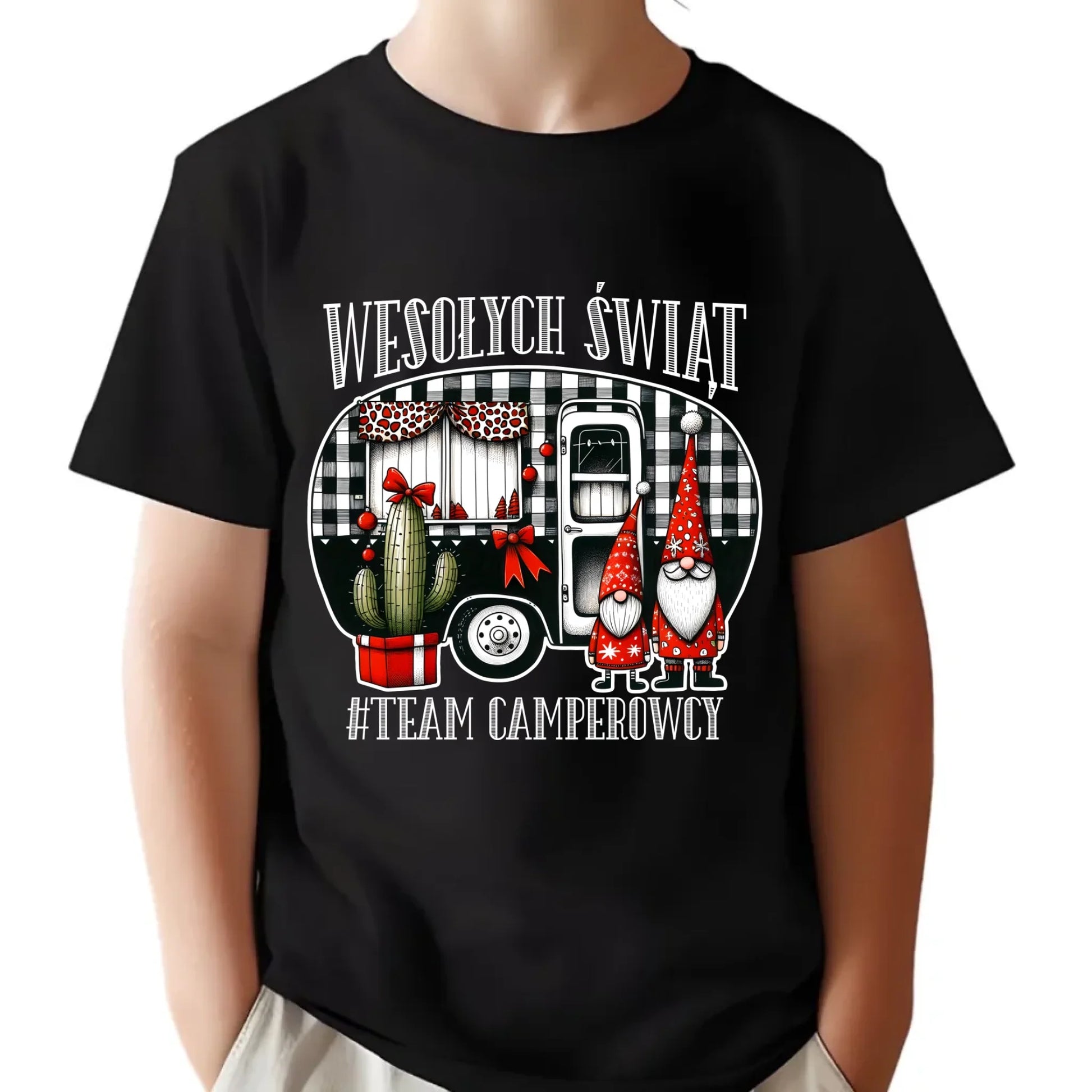 Koszulka dziecięca świąteczna - Wesołych Świąt Team Camperowcy BN44 - StoryCups.pl