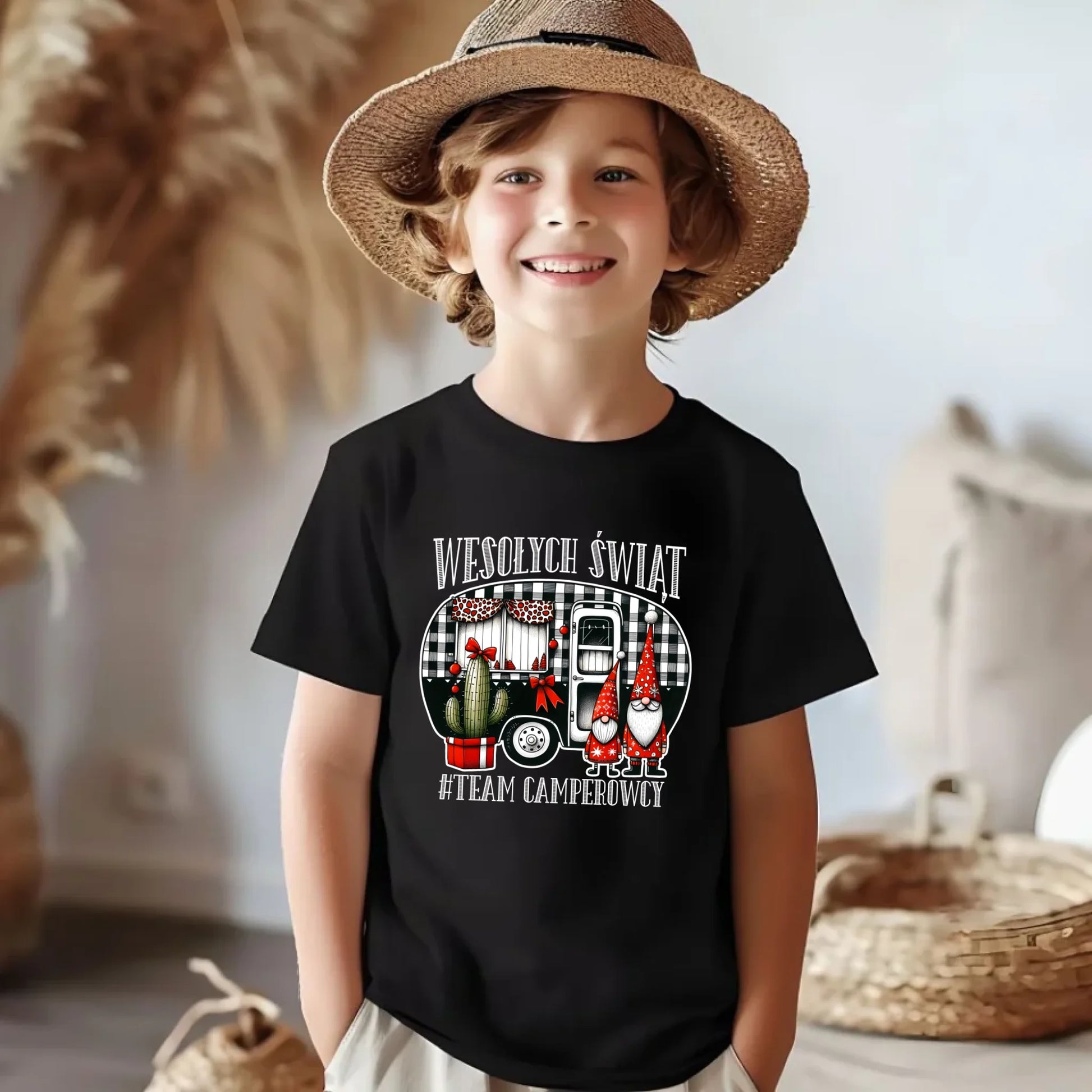 Koszulka dziecięca świąteczna - Wesołych Świąt Team Camperowcy BN44 - StoryCups.pl