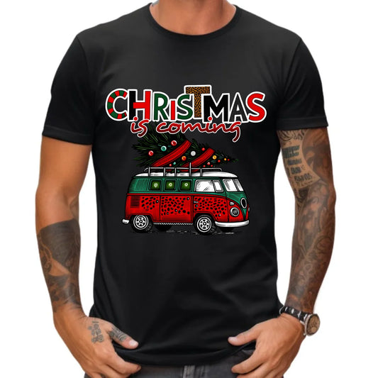 Koszulka męska świąteczna - Kamper Christmas is coming BN42 - StoryCups.pl