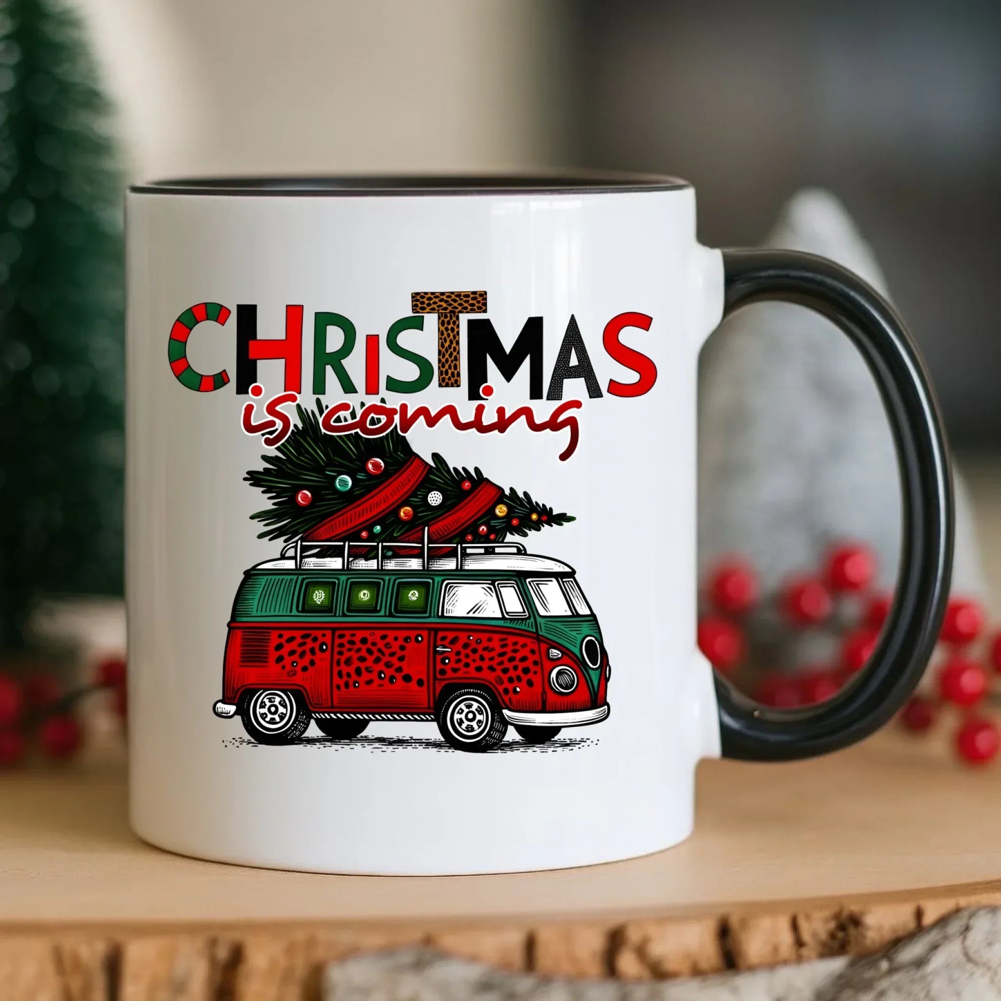 Kubek świąteczny - Kamper Christmas is coming BN42 - StoryCups.pl