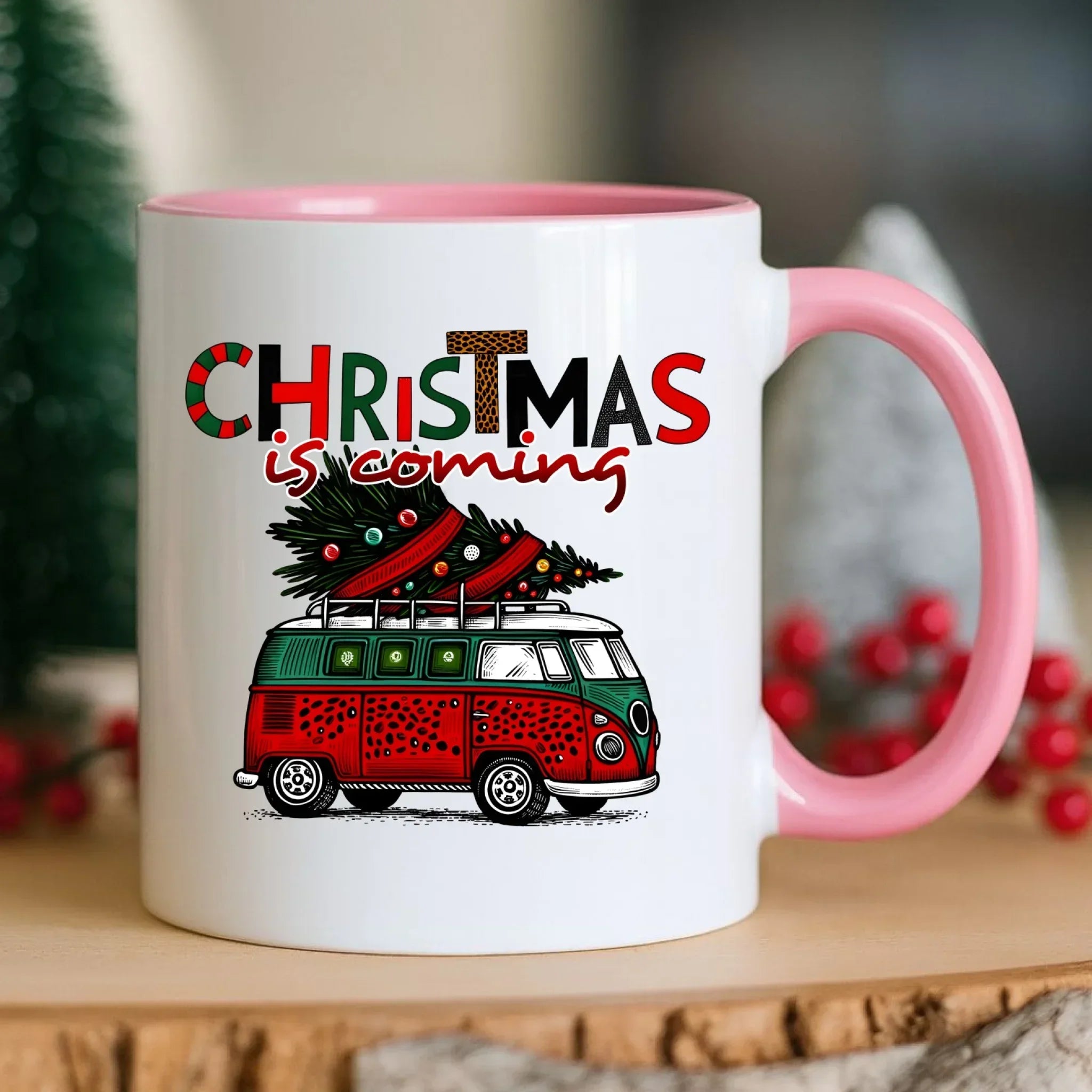 Kubek świąteczny - Kamper Christmas is coming BN42 - StoryCups.pl