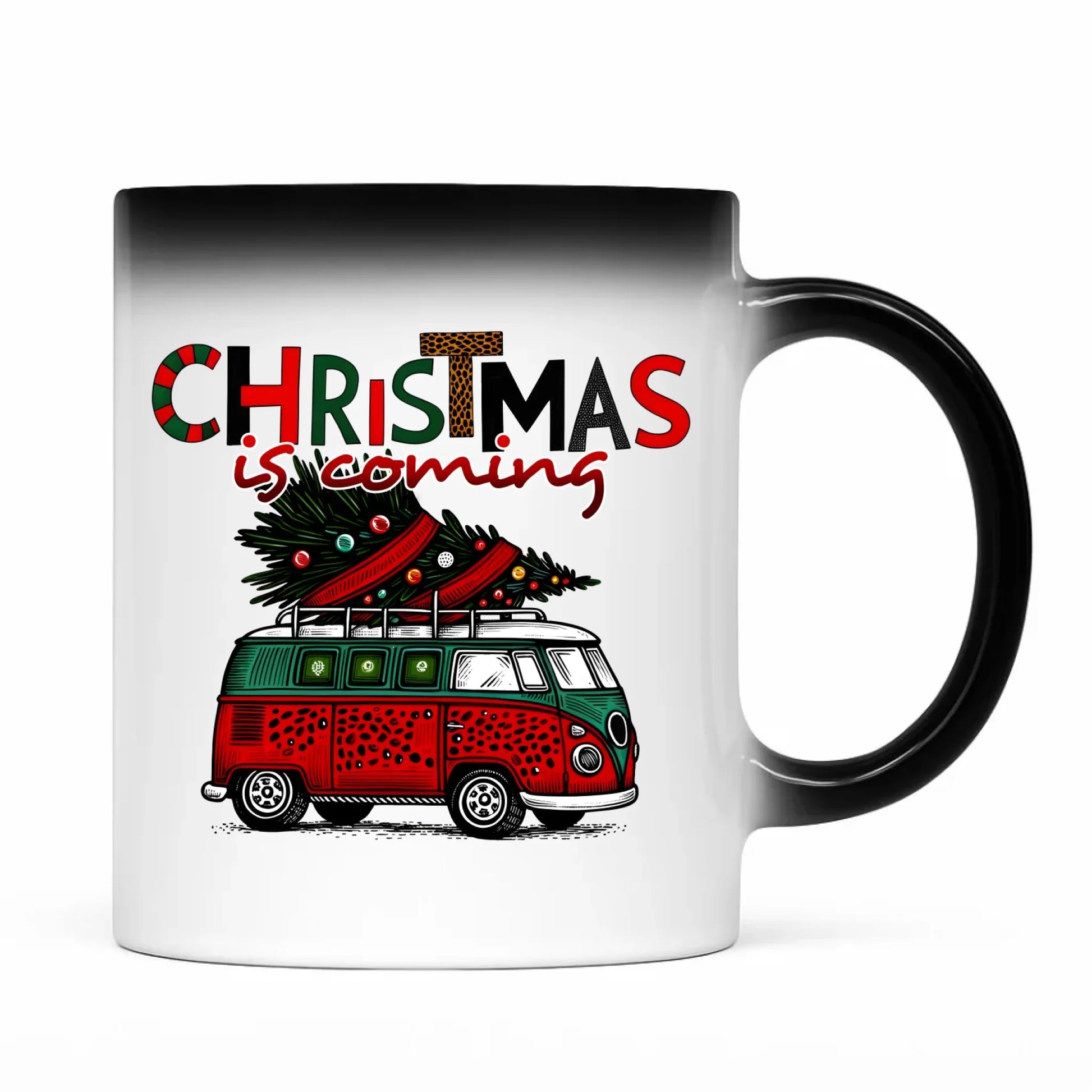 Kubek magiczny świąteczny - Kamper Christmas is coming BN42 - StoryCups.pl