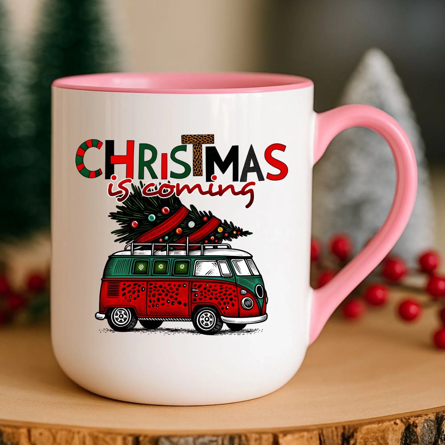 Kubek elegant świąteczny - Kamper Christmas is coming BN42 - StoryCups.pl