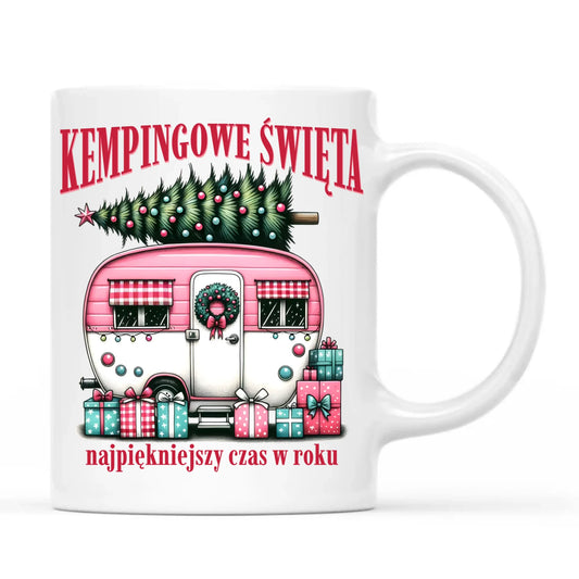 Kubek świąteczny - Kamper Kempingowe Święta BN40 - StoryCups.pl