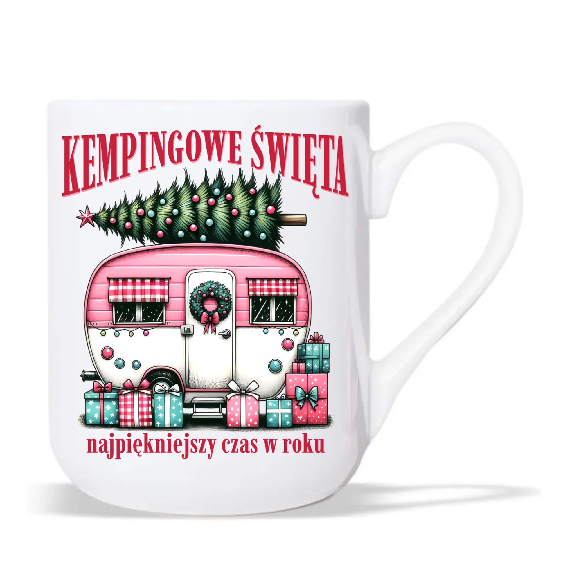 Kubek elegant świąteczny - Kamper Kempingowe Święta BN40 - StoryCups.pl