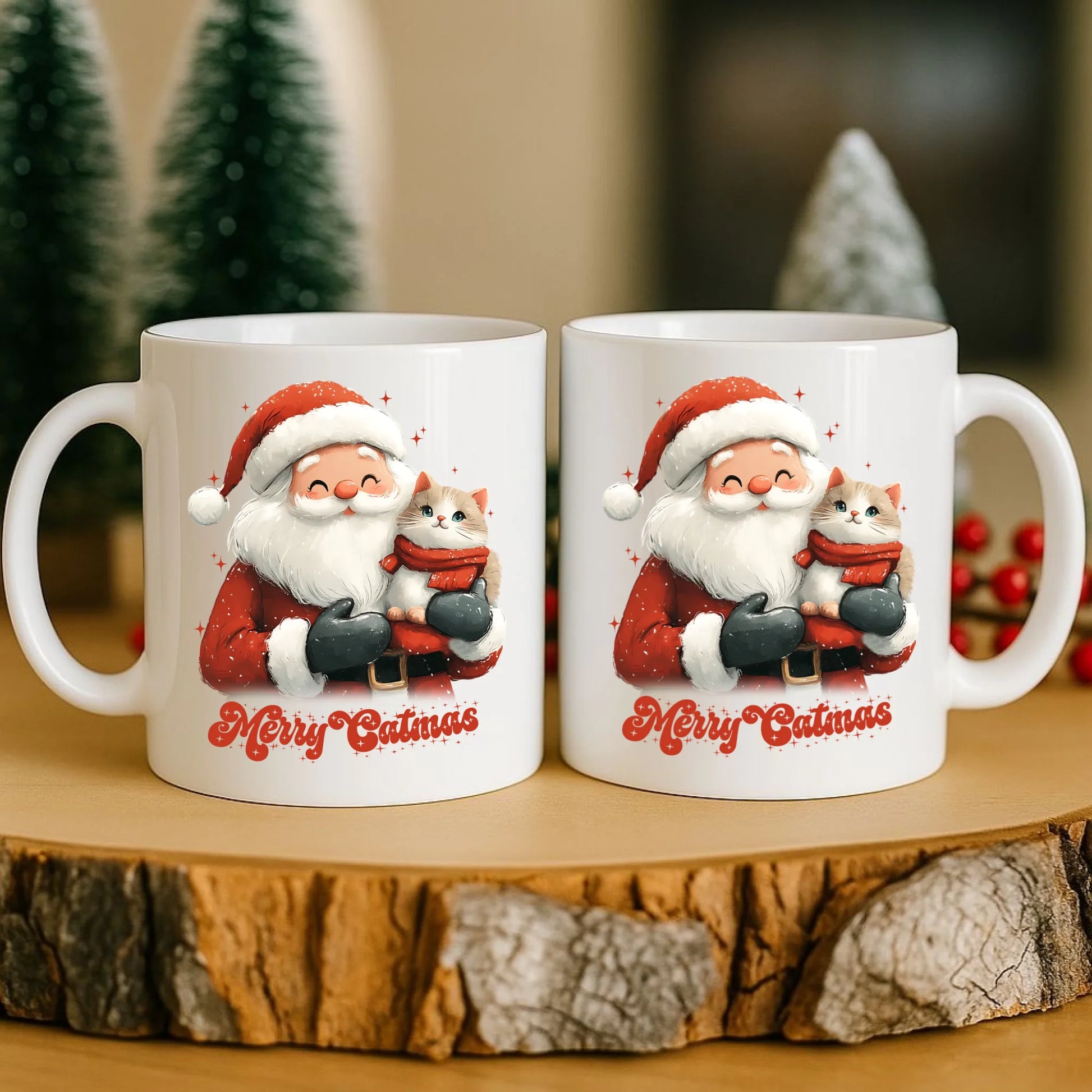 Kubek świąteczny - prezent dla kociary - Merry Catmas BN38 - StoryCups.pl