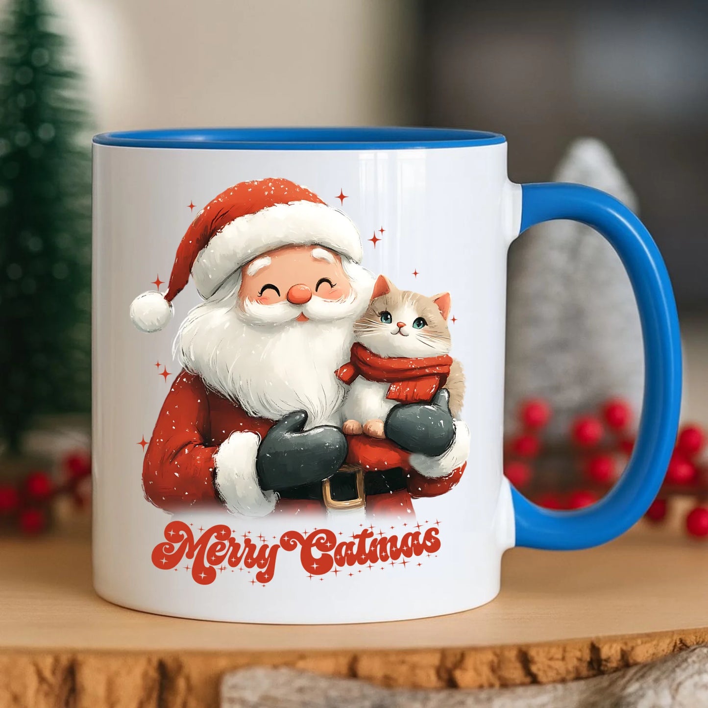 Kubek świąteczny - prezent dla kociary - Merry Catmas BN38 - StoryCups.pl