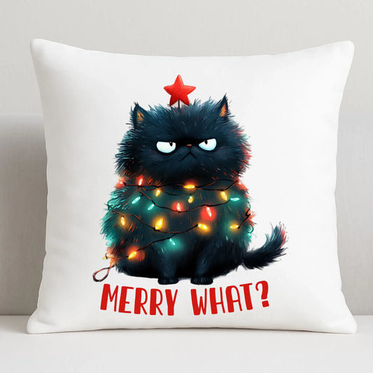 Poduszka świąteczna - Grumpy Cat Merry what? BN37 - StoryCups.pl