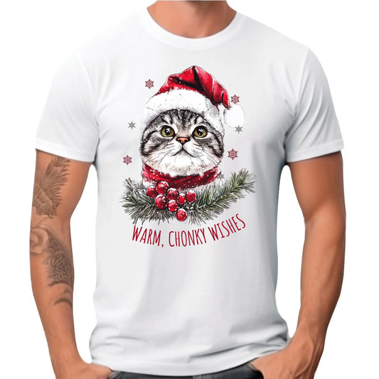 Koszulka męska świąteczna - Warm, Chonky Wishes BN36 - StoryCups.pl