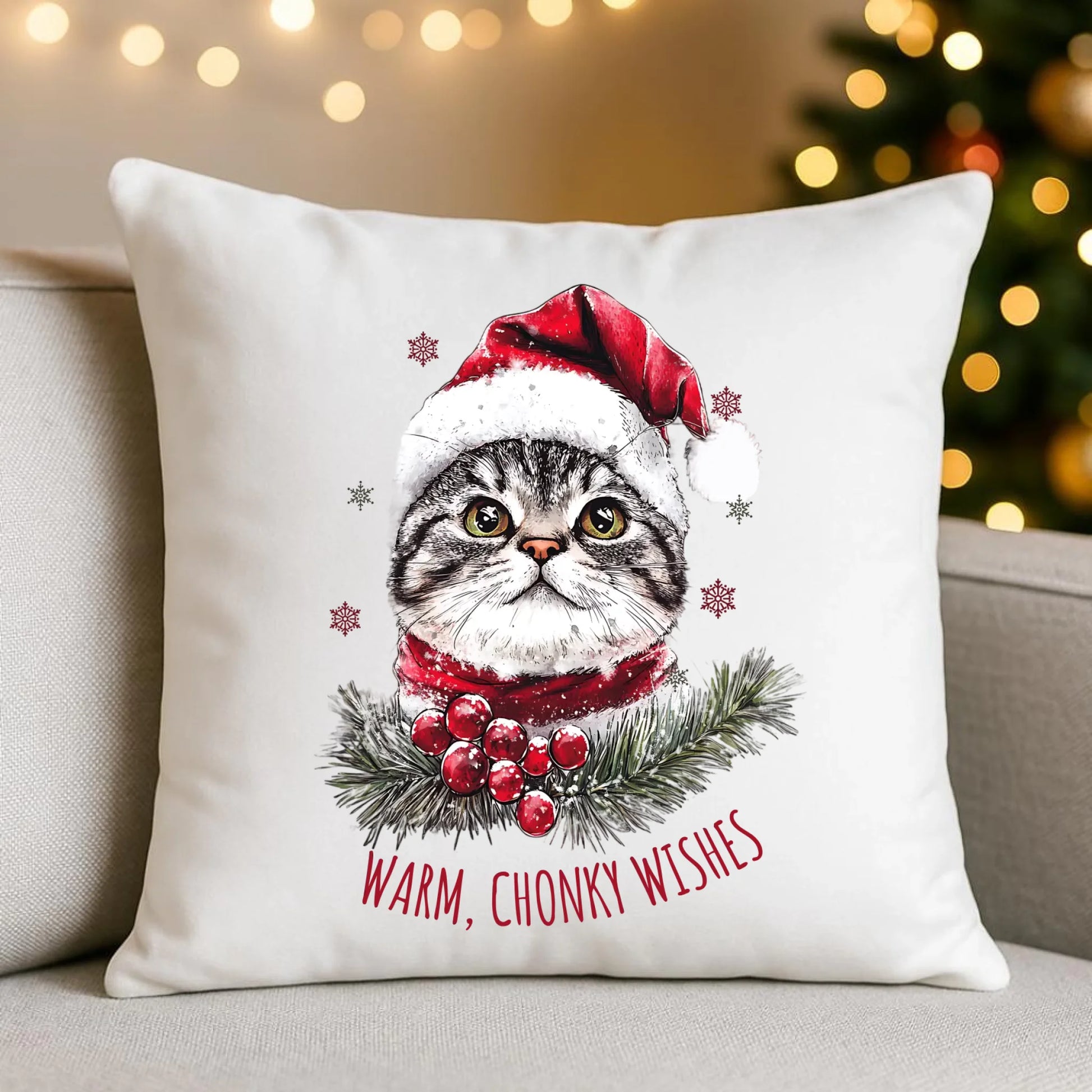 Poduszka świąteczna - Warm, Chonky Wishes BN36 - StoryCups.pl