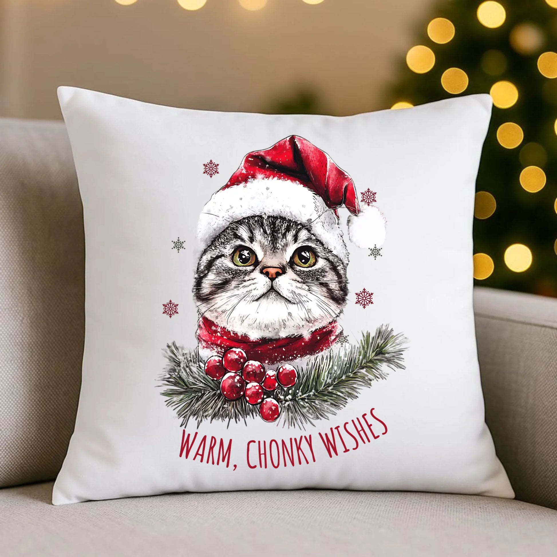 Poduszka świąteczna - Warm, Chonky Wishes BN36 - StoryCups.pl