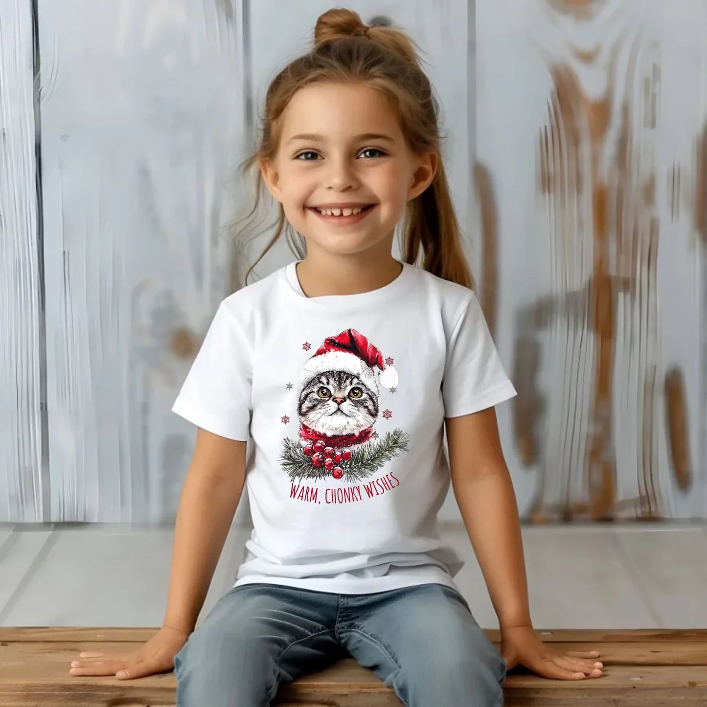 Koszulka dziecięca świąteczna - Warm, Chonky Wishes BN36 - StoryCups.pl