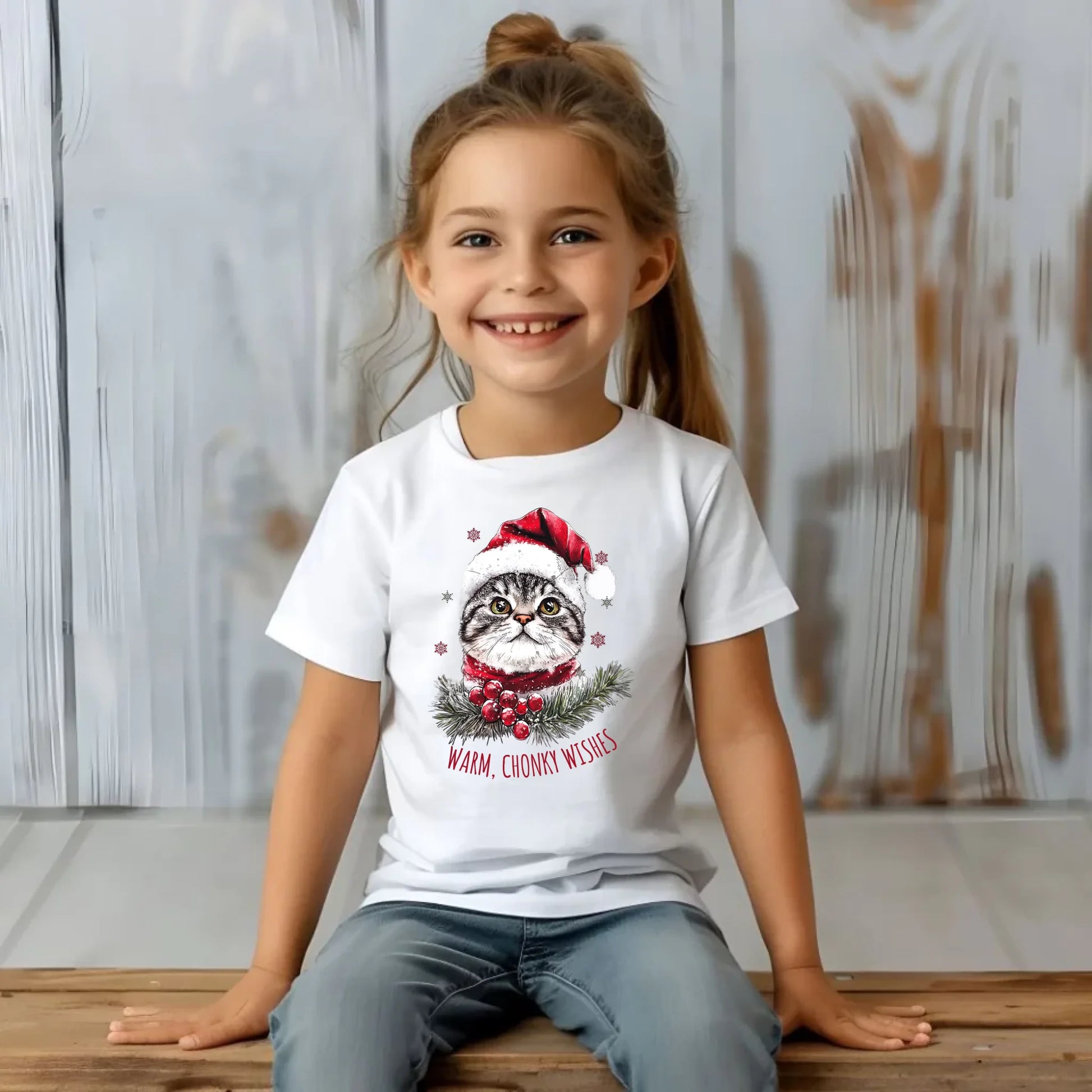 Koszulka dziecięca świąteczna - Warm, Chonky Wishes BN36 - StoryCups.pl