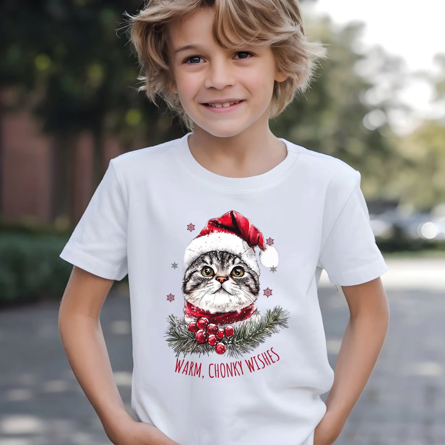 Koszulka dziecięca świąteczna - Warm, Chonky Wishes BN36 - StoryCups.pl