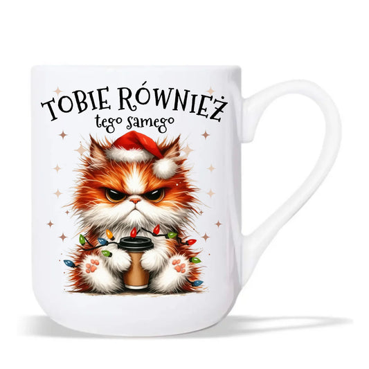 Kubek elegant świąteczny - Grumpy Cat Tobie również tego samego BN32 - StoryCups.pl