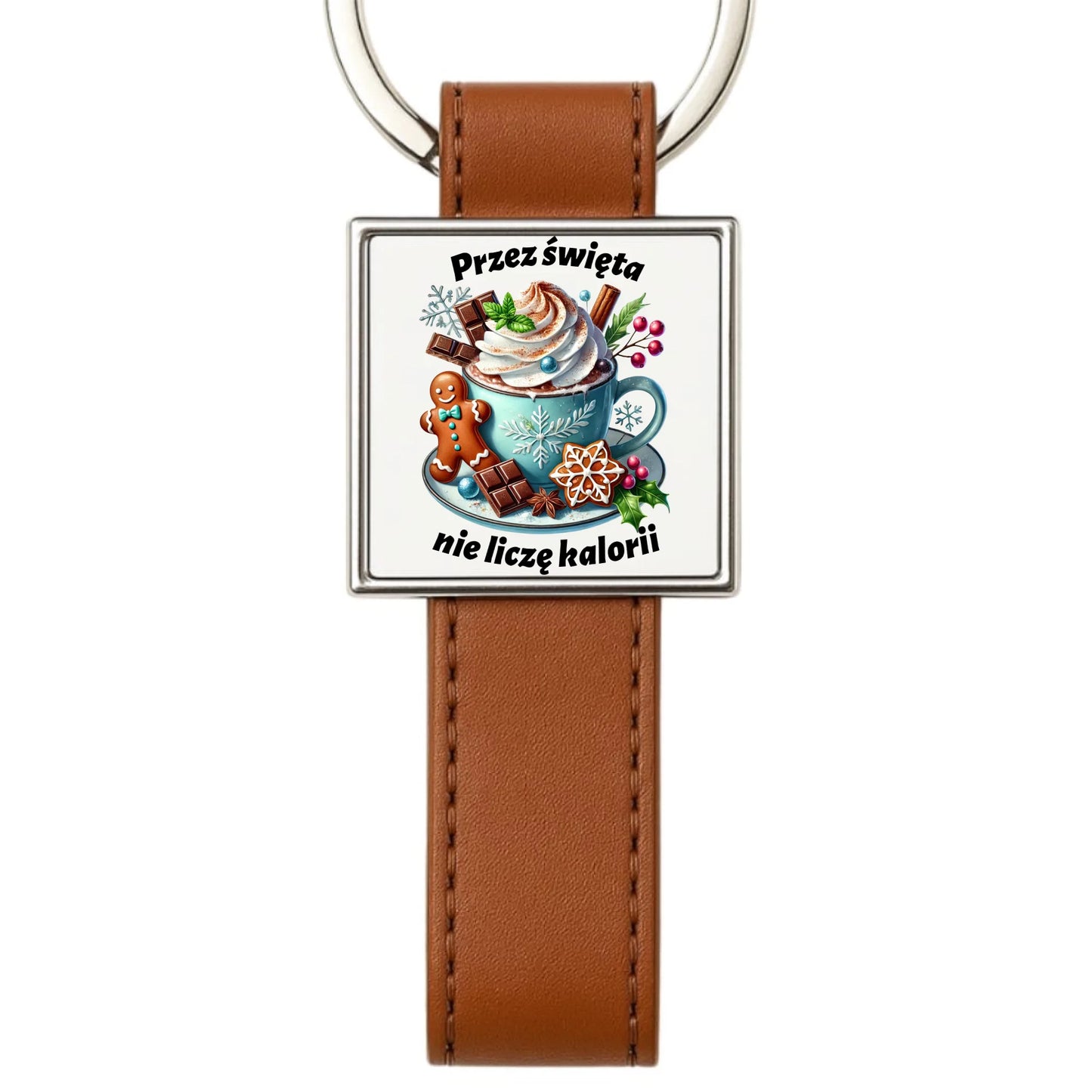 Brelok świąteczny - Przez święta nie liczę kalorii BN31 - StoryCups.pl