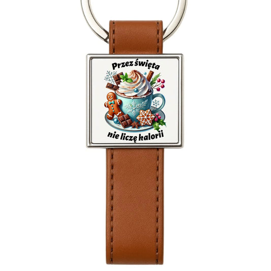 Brelok świąteczny - Przez święta nie liczę kalorii BN31 - StoryCups.pl
