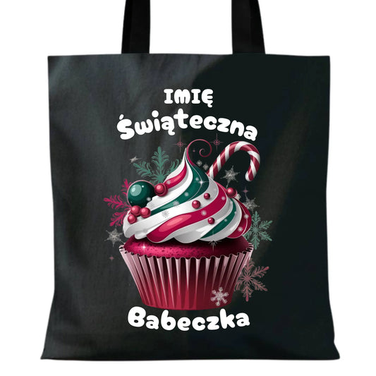 Torba na święta - Świąteczna babeczka - personalizowana BN30 - StoryCups.pl
