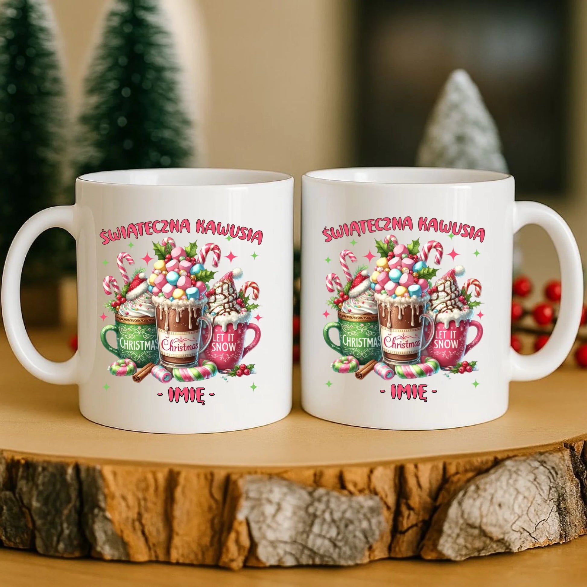 Kubek świąteczny - Świąteczna kawusia - personalizowany BN29 - StoryCups.pl