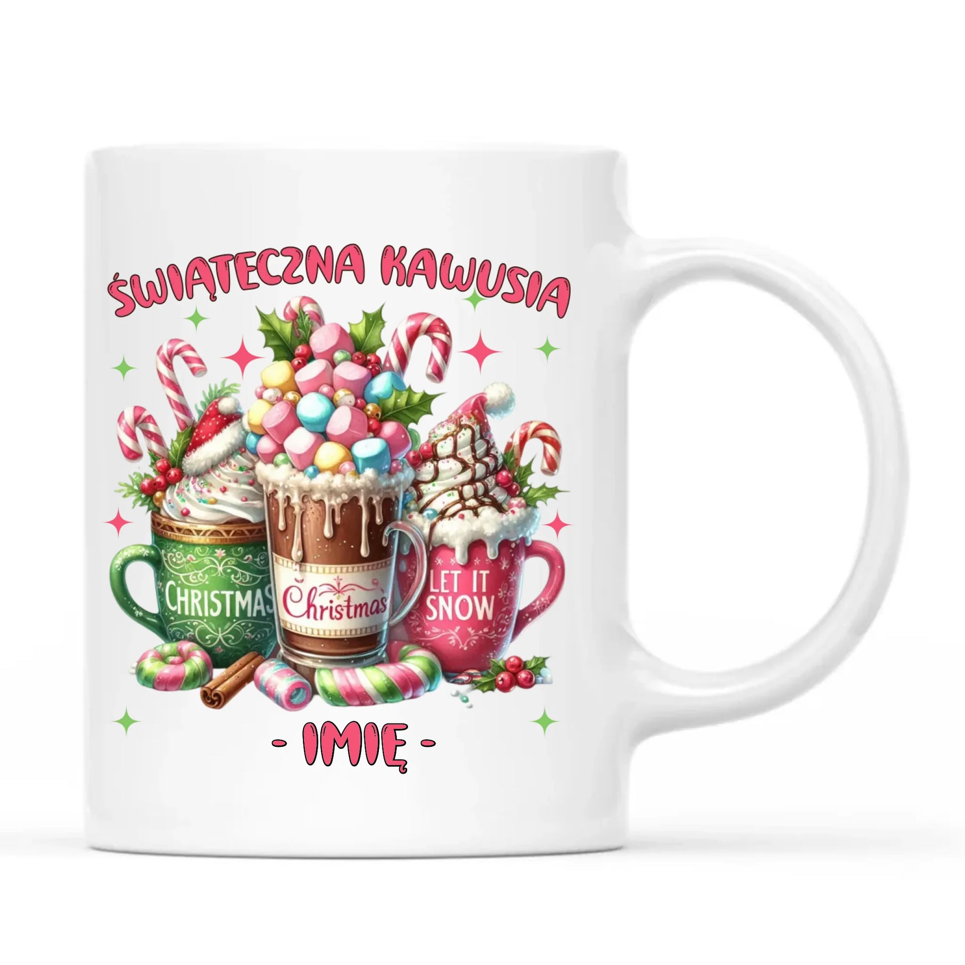 Kubek świąteczny - Świąteczna kawusia - personalizowany BN29 - StoryCups.pl