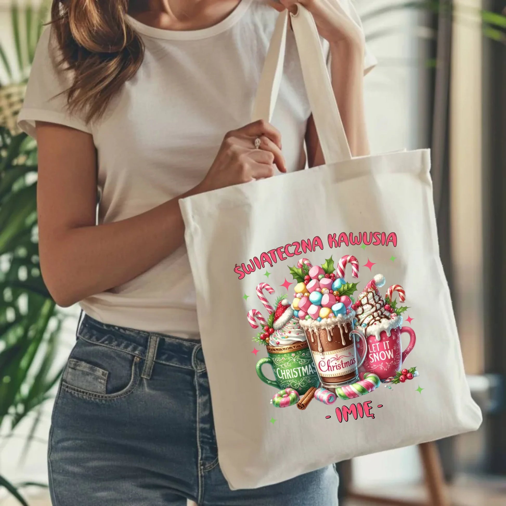 Torba świąteczna - Świąteczna kawusia - personalizowana BN29 - StoryCups.pl