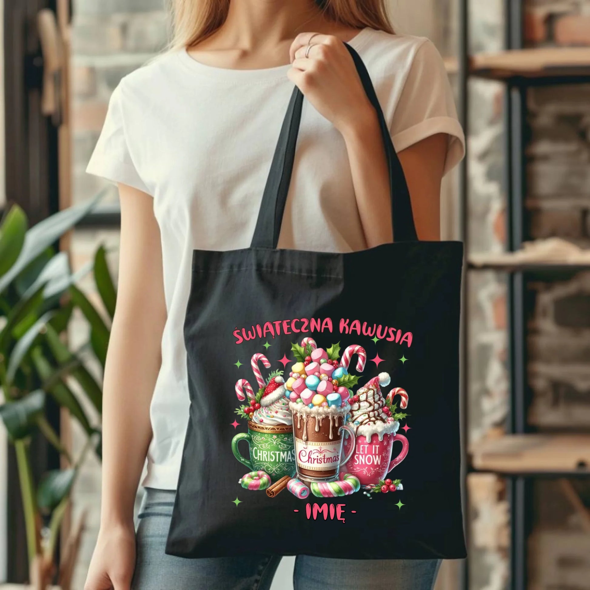 Torba świąteczna - Świąteczna kawusia - personalizowana BN29 - StoryCups.pl