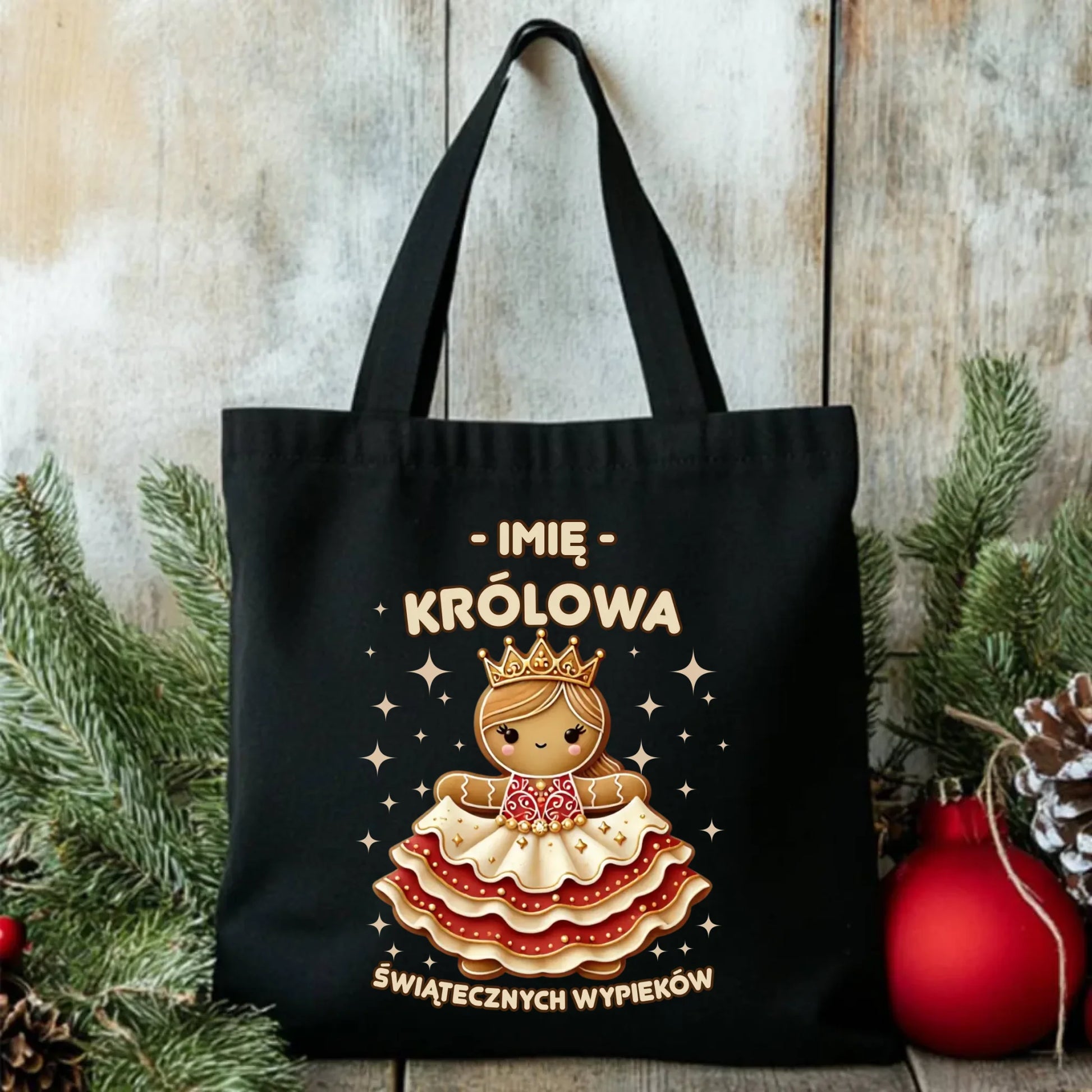 Torba świąteczna - Królowa świątecznych wypieków - personalizowana BN28 - StoryCups.pl