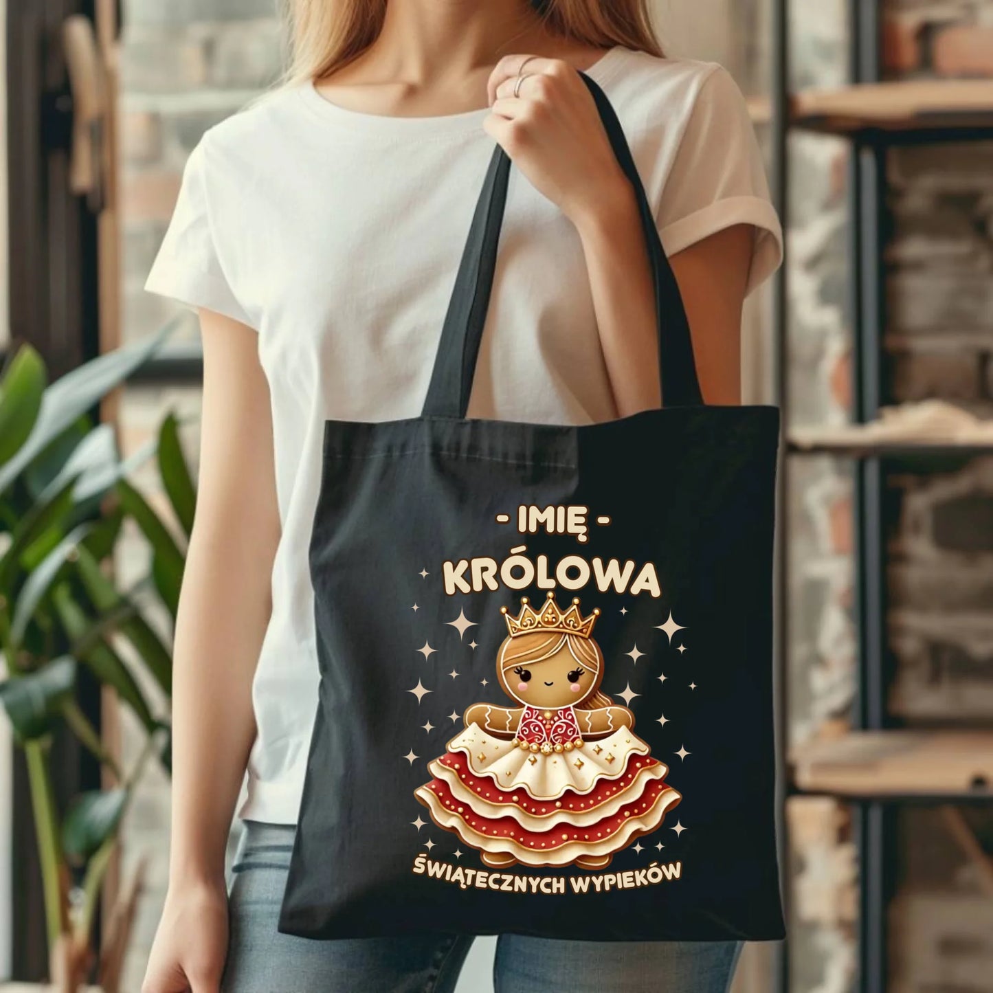 Torba świąteczna - Królowa świątecznych wypieków - personalizowana BN28 - StoryCups.pl