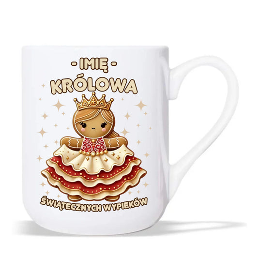 Kubek elegant świąteczny - Królowa świątecznych wypieków - personalizowany BN28 - StoryCups.pl