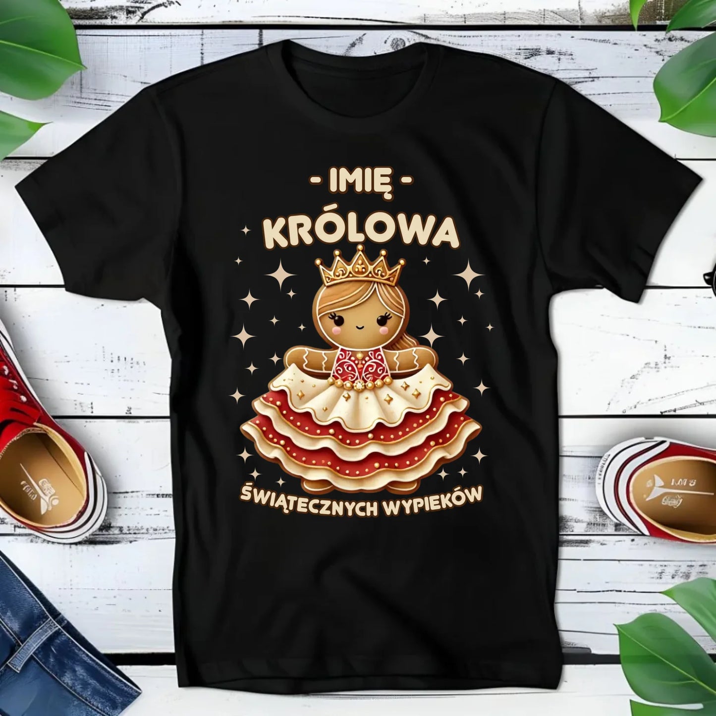 Koszulka dziecięca świąteczna - Królowa świątecznych wypieków - personalizowana BN28 - StoryCups.pl