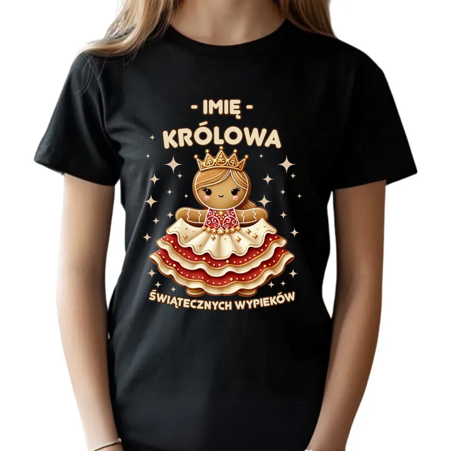 Koszulka dziecięca świąteczna - Królowa świątecznych wypieków - personalizowana BN28 - StoryCups.pl
