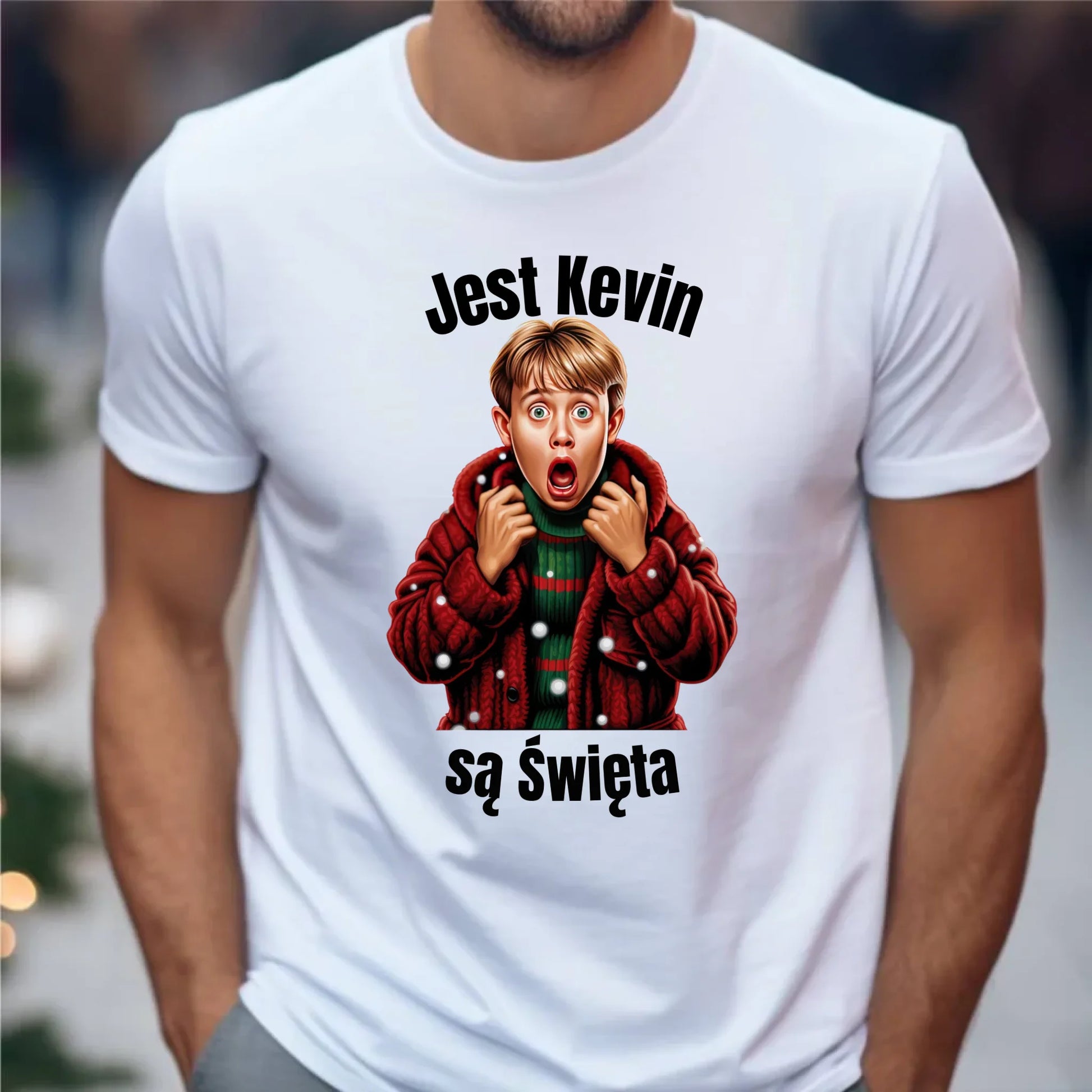Koszulka męska świąteczna - Jest Kevin są święta BN27 - StoryCups.pl