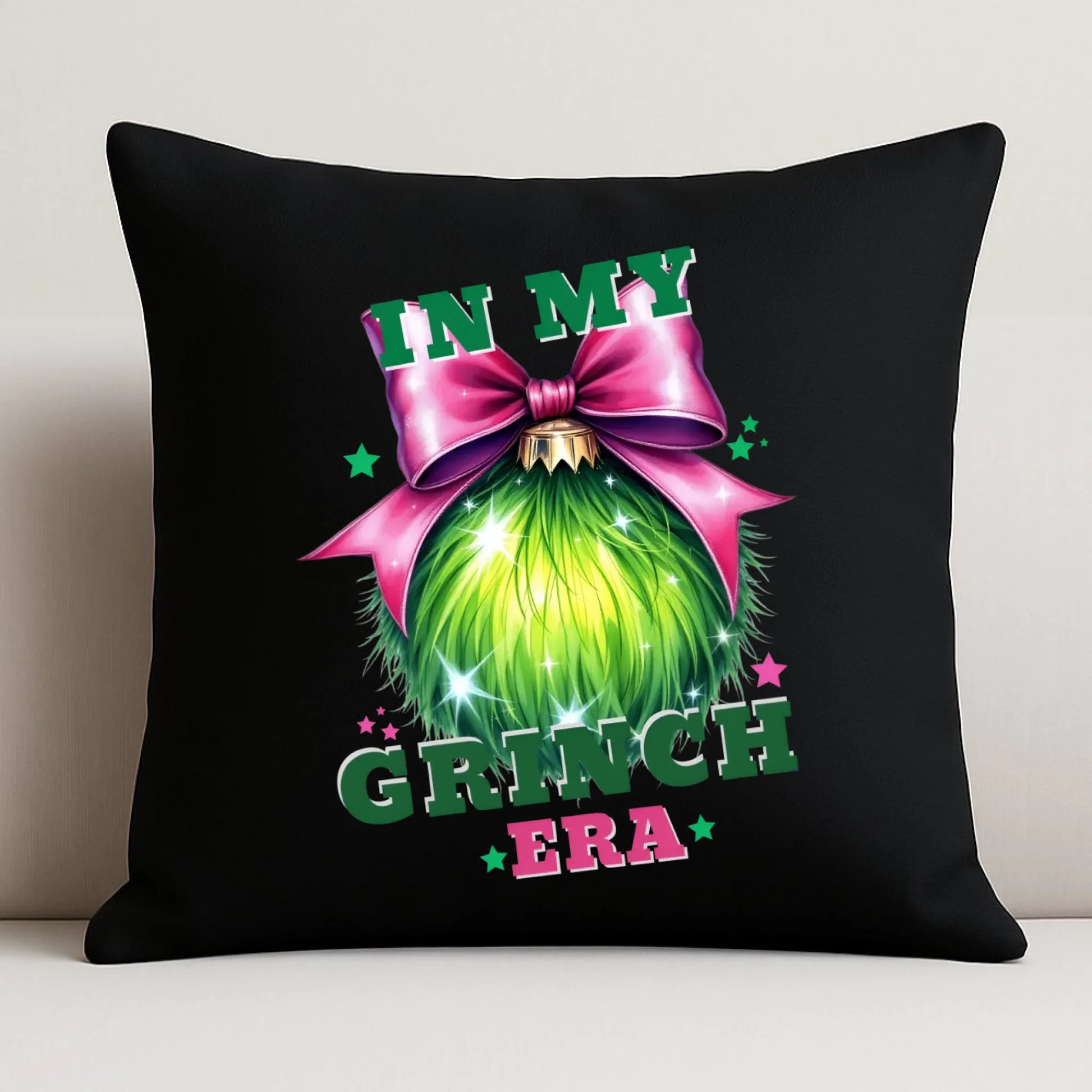 Poduszka dekoracyjna świąteczna - In my Grinch era BN26 - StoryCups.pl